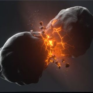 Scientist imagine the scene when two comets collided in the Fomalhaut system, only 25 light years from Earth.