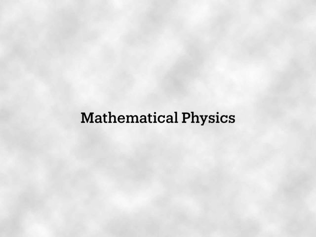 Mathematical Physics