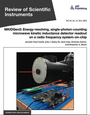 Review of Scientific Instruments cover featuring MKIDGen3