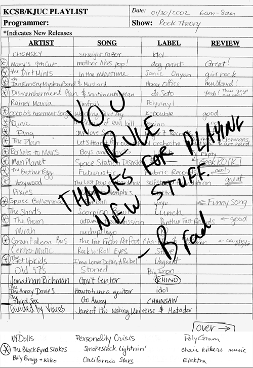 PlayListJanuary30,2002