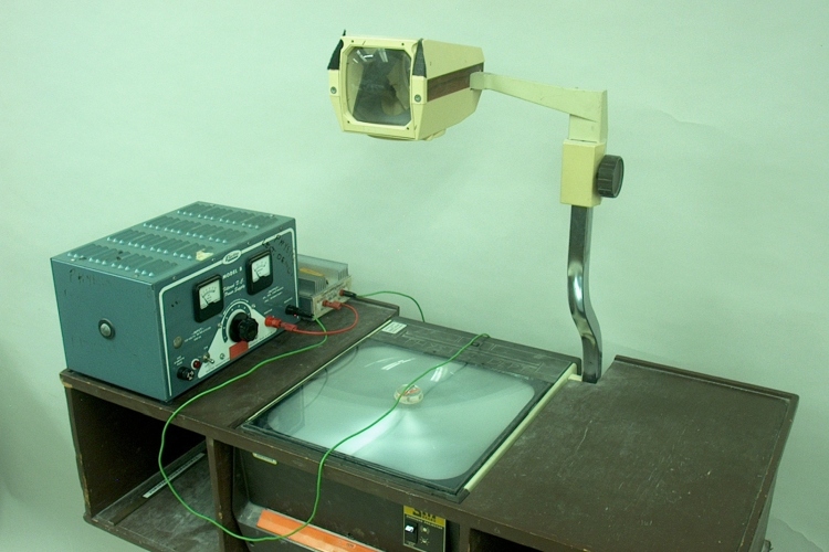 Current-carrying wire over compass