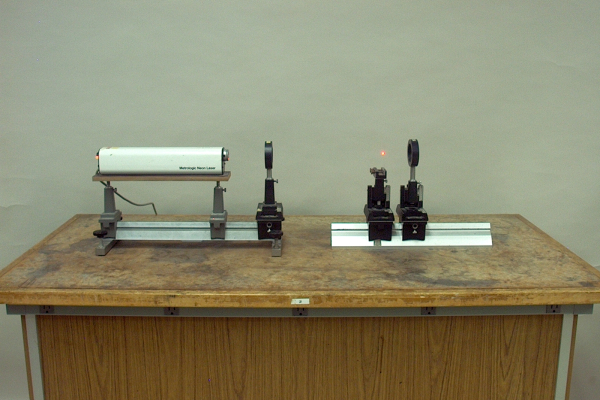 Laser diffracted by ball bearing