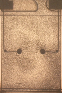 Oppositely charged points