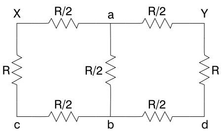 Face diagonal with parallel combinations summed