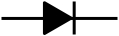Schematic symbol for a diode